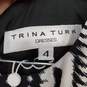 Trina Turk Black & White Open Knit Cut Out Sleeveless Dress WM Size 4 NWT image number 3