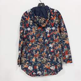 Colombia Women's Navy Floral/Bird Hooded Jacket Size S NWT alternative image