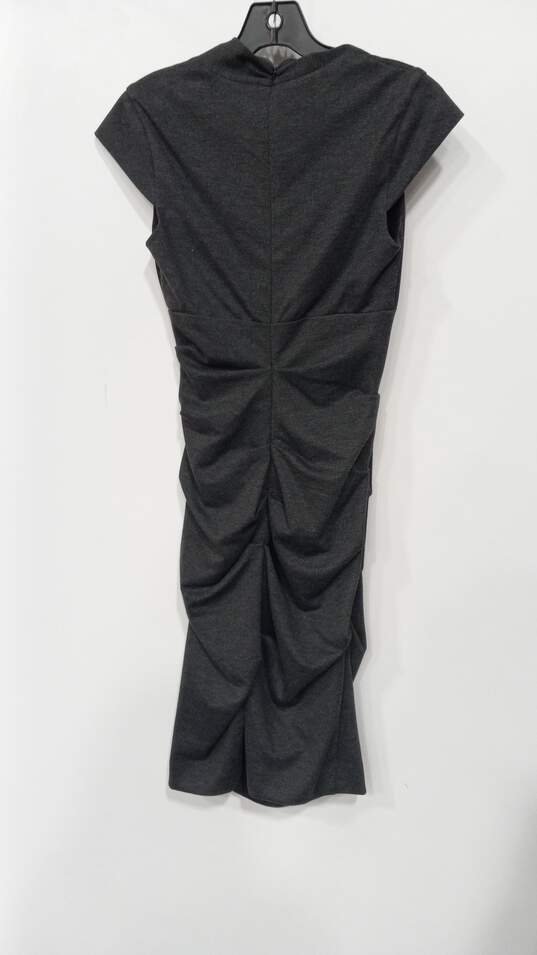 Women's Artelier by Nicole Miller Dark Gray Dress Size S NWT image number 4