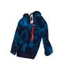 NWT Womens Blue Tie Dye Long Sleeve Pullover Hoodie Size Medium image number 3