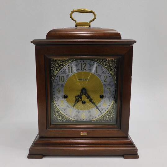 Howard Miller 612-429 Wood Mantel Clock W/ 2 Jewels & Key image number 1