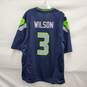 On Field NFL Players Seattle Seahawks # 3 Russell Wilson Jersey Size L image number 2