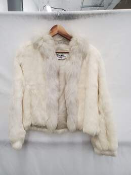 Women White Wilsons Fur coats used Size-L