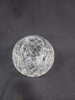 Large Cut Crystal Sphere Shaped Decorative Bowl alternative image