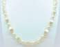 VNTG Mid Century Faux Pearl & Crackle Beaded Necklaces image number 3