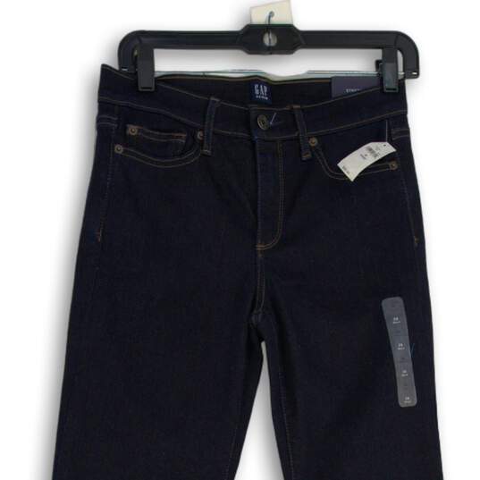 NWT GAP Womens Blue Denim Stretch 5-Pocket Design Bootcut Jeans Size 28 image number 3