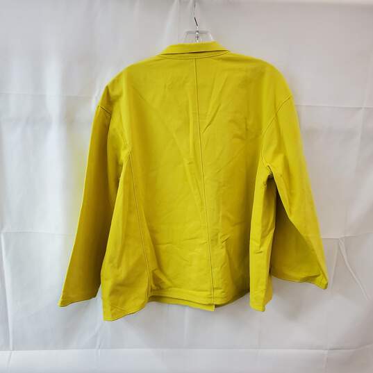 Yellow Snap Button Front Jacket Size L image number 2