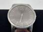 Mens Silver-Tone Round Water Resistant Stainless Steel Swiss Wristwatch image number 1