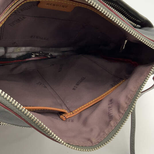 Womens Black Outer Zip Pocket Adjustable Strap Classic Shoulder Bag image number 3