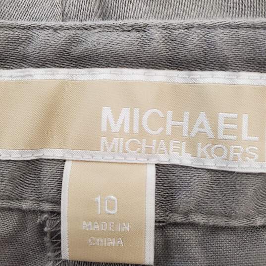 Michael Kors Women Grey Pants Sz 10 image number 3
