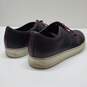 Lanvin Mens Burgundy Leather Low Top Sneakers Size 7 AUTHENTICATED image number 3