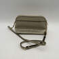 Womens Gold Leather Inner Zip Pocket Adjustable Strap Crossbody Bag image number 2