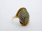 14K Yellow Gold 0.57 CTTW Diamond Cluster Ring 6.0g image number 1