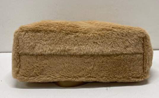 Mearoy Italy Tan Plush Faux Fur Tote Bag image number 5