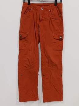 Kuhl Women's Orange Splash Roll-Up Pants Size 4S