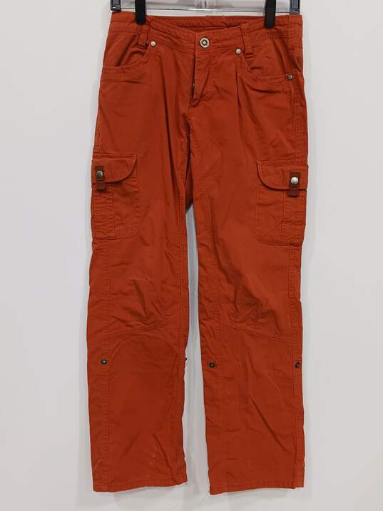 Kuhl Women's Orange Splash Roll-Up Pants Size 4S image number 1