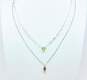 Sterling Silver Garnet Peridot CZ Contemporary Jewelry 20.0g image number 2