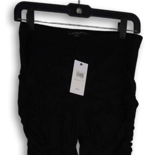 NWT Womens Black Elastic Waist Pull-On Ruched Skinny Leg Ankle Pants Size L image number 3