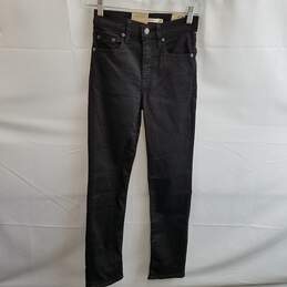 Levi's Women's Black 724 High-Rise Slim Straight Jeans Size 25x30