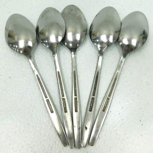 Madeira T.M. Mid-Century Stainless Tea Spoons Set of 5 Loose image number 2