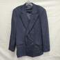 VTG Nordstrom's Ralph Lauren Chaps MN's Virgin Wool Blue Suit Double Breasted Blazer Size 42 image number 1