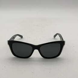 Womens 0S30 Polarized Lens Black Full Rim Cat Eye Sunglasses With Case alternative image