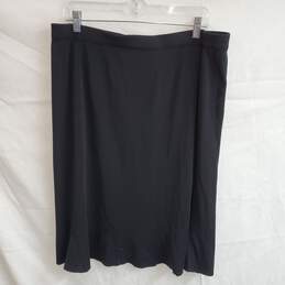 Exclusively Misook Long Black Skirt Women's Size 1X