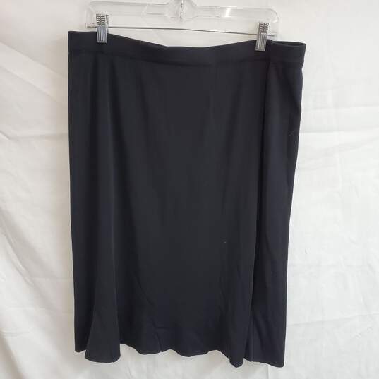 Exclusively Misook Long Black Skirt Women's Size 1X image number 1