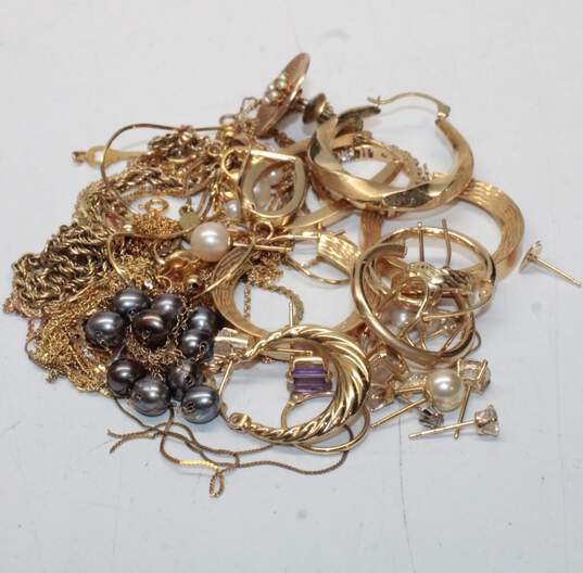 14K Gold with Accents Scrap Lot - 32.68g image number 1