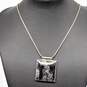 Sterling Silver Picasso Stone Pendant Necklace (16.5in) - 18.9g image number 2