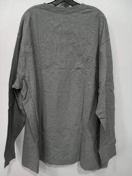 Men's Duluth Gray Long Sleeve Relaxed Longtail Size 3XL alternative image