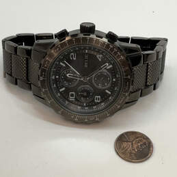 IOB Designer Relic ZR15816 Gunmetal Gray Multifunction Analog Wristwatch alternative image