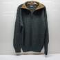 Men's Alpaca Wool Sweater Half Zip Pull Over Made in Peru Size M image number 1