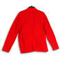 Womens Red Casual Long Sleeve Welt Pocket Button Front Jacket Size Large image number 2