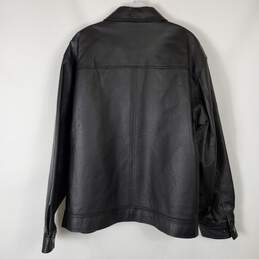 St. John Bay Men Black Leather Jacket SZ XL alternative image