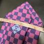 Men's Silk Checkered Tie (L) 58.25 (W) 3.25 image number 3