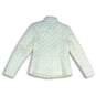 Talbots Womens Cream Mock Neck Long Sleeve Full-Zip Quilted Jacket Size P image number 2