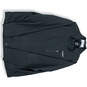 Mens Black Long Sleeve Mock Neck Pockets Full-Zip Windbreaker Jacket Sz 2XL image number 1