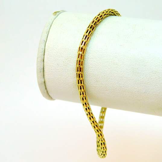 Buy the 14K Yellow Gold Mesh Chain Bracelet 3.7g | GoodwillFinds