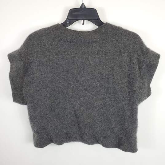 UNIQLO Women Grey Wool Cropped Top L image number 2
