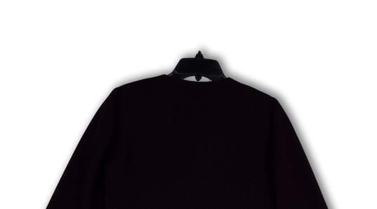 Womens Purple Ruffle Long Sleeve Regular Fit Full-Zip Jacket Size 8P image number 4
