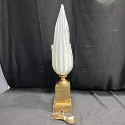 Vintage Barovier Murano Style Glass Flower Lamp alternative image