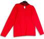 NWT Womens Red Beaded Keyhole Neck Long Sleeve Pullover Blouse Top Sz 18/20 image number 4