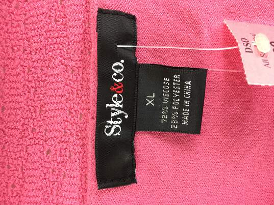 Style Co Woman Pink Sleeveless Top XL image number 3
