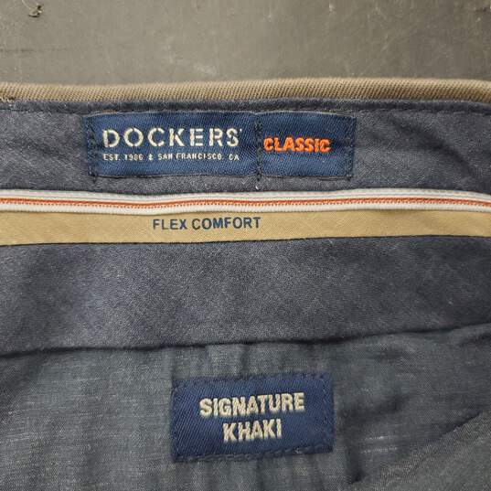 Dockers Men Brown Pants Sz 36x31 NWT image number 5