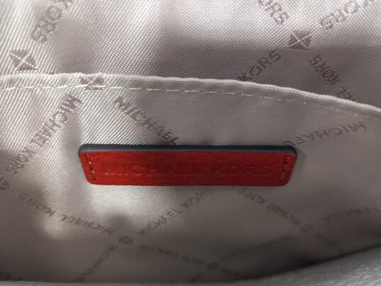 Michael Kors Jet Set Charm Red Leather Zip Clutch Bag NWT image number 6