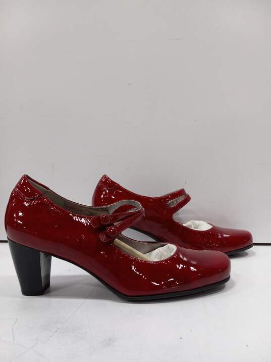 Ecco Women's Hanna 2 Strap Red Heels Size 41 image number 4