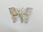 Ornate Spun Sterling Silver Butterfly & Dragonfly Brooches 17.6g image number 2