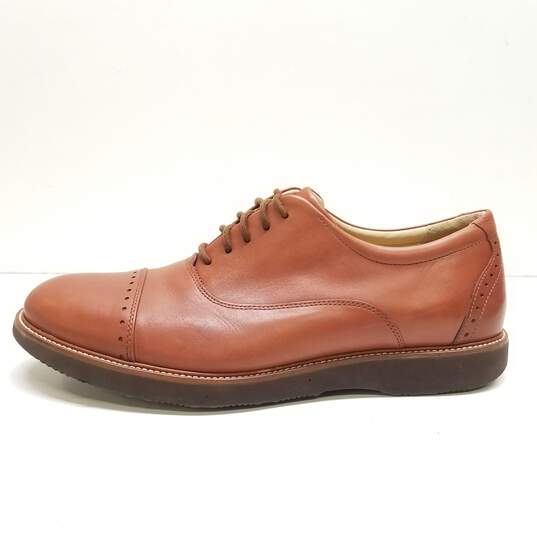 Samuel Hubbard Brown Leather Brogue Dress Shoes US 13 image number 2