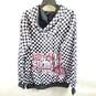 Psycho Speed Women White Checkered Skull Sweater L image number 2